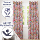 Cute Christmas Gingerbread Candy Soft Pink Background Seamless Pattern  Readymade Eyelet Ring Top Thermal 100% Blackout Curtains