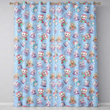 Cute Cute Kittens Puppies Snow Globes Christmas Seamless Pattern  Readymade Eyelet Ring Top Thermal 100% Blackout Curtains