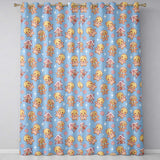 Cute Gingerbread Cookies Candy House Sweets Blue Background Seamless Pattern  Readymade Eyelet Ring Top Thermal 100% Blackout Curtains