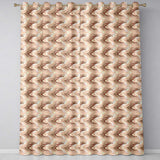 Neutral Beige Marble Fluid Abstract Swirl Seamless Pattern  Readymade Eyelet Ring Top Thermal 100% Blackout Curtains