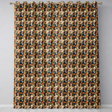 Vintage Elegant Women Portrait Floral Seamless Pattern  Readymade Eyelet Ring Top Thermal 100% Blackout Curtains