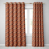 Boho Ceramic Pots and Plants Seamless Pattern Warm Earthy Decor  Readymade Eyelet Ring Top Thermal 100% Blackout Curtains