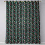 Detailed Octopus Illustration Seamless Pattern Dark Ocean Theme  Readymade Eyelet Ring Top Thermal 100% Blackout Curtains