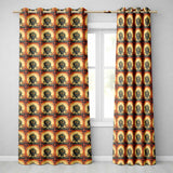 Cute Spooky Monster Pumpkin Halloween Seamless Pattern Fun Creepy Art  Readymade Eyelet Ring Top Thermal 100% Blackout Curtains