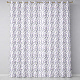 Minimal Lavender Leaves on Light Background Seamless Pattern Botanical Design  Readymade Eyelet Ring Top Thermal 100% Blackout Curtains