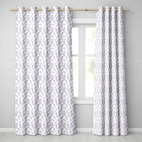 Minimal Lavender Leaves on Light Background Seamless Pattern Botanical Design  Readymade Eyelet Ring Top Thermal 100% Blackout Curtains