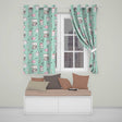 Cute Kawaii Coffee Maker Cups Milk Mint Background Seamless Pattern  Readymade Eyelet Ring Top Thermal 100% Blackout Curtains