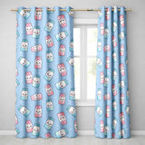 Cute Kawaii Sweet Sugar Jars with Bows Soft Blue Background Seamless Pattern  Readymade Eyelet Ring Top Thermal 100% Blackout Curtains