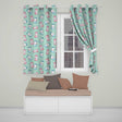 Cute Kawaii Sweet Sugar Jars with Bows Mint Green Background Seamless Pattern  Readymade Eyelet Ring Top Thermal 100% Blackout Curtains