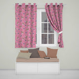Cute Kawaii Strawberry Plant Pots Pink Background Seamless Pattern  Readymade Eyelet Ring Top Thermal 100% Blackout Curtains