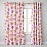Cute Kawaii Succulent Plant Pots Pastel Pink Background Seamless Pattern  Readymade Eyelet Ring Top Thermal 100% Blackout Curtains
