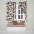 Cute Kawaii Busy School Supplies Desk Cartoon Seamless Pattern  Readymade Eyelet Ring Top Thermal 100% Blackout Curtains
