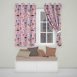 Cute Kawaii Graduation Student Art Supplies  Blush Seamless Pattern  Readymade Eyelet Ring Top Thermal 100% Blackout Curtains