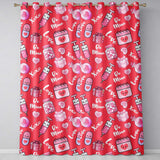 Valentines Love Hearts Gifts Candy Syringe Red Background Seamless Pattern  Readymade Eyelet Ring Top Thermal 100% Blackout Curtains