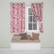 Cute Teddy Bears Hearts Balloons Gifts Blush Pink Seamless Pattern  Readymade Eyelet Ring Top Thermal 100% Blackout Curtains