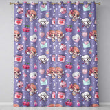 Cute Cupid Angels Hearts Sweets Violet Seamless Pattern  Readymade Eyelet Ring Top Thermal 100% Blackout Curtains