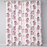 Romantic Couple Kissing Hearts Balloons Cute Seamless Pattern  Readymade Eyelet Ring Top Thermal 100% Blackout Curtains