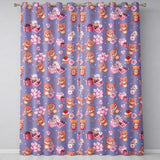 Cute Teddy Bear Hearts Gifts Chocolates Valentine Seamless Pattern  Readymade Eyelet Ring Top Thermal 100% Blackout Curtains