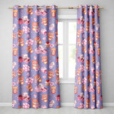 Cute Teddy Bear Hearts Gifts Chocolates Valentine Seamless Pattern  Readymade Eyelet Ring Top Thermal 100% Blackout Curtains