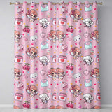 Cupid Angels Hearts Sweets Kawaii Valentine Seamless Pattern Blush Pink Background  Readymade Eyelet Ring Top Thermal 100% Blackout Curtains