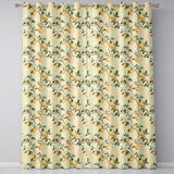 Vintage Lemon Blossom Branches Elegant Floral Citrus Garden Seamless Pattern  Readymade Eyelet Ring Top Thermal 100% Blackout Curtains