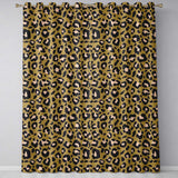 Modern Leopard Animal Print Seamless Pattern Stylish Fashion Design  Readymade Eyelet Ring Top Thermal 100% Blackout Curtains