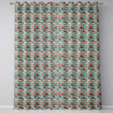 Elegant Flamingo Birds Wetland Nature Seamless Pattern  Readymade Eyelet Ring Top Thermal 100% Blackout Curtains