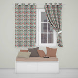 Elegant Flamingo Birds with Floral Wetland Background Seamless Pattern  Readymade Eyelet Ring Top Thermal 100% Blackout Curtains