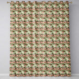 Tropical Flamingo Birds with Exotic Plants Scene Seamless Pattern  Readymade Eyelet Ring Top Thermal 100% Blackout Curtains