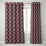 Vintage Style Flamingo Birds with Tropical Plants Seamless Pattern  Readymade Eyelet Ring Top Thermal 100% Blackout Curtains