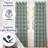 Vibrant Painted Balloon Cluster Seamless Pattern Festive Background Design  Readymade Eyelet Ring Top Thermal 100% Blackout Curtains