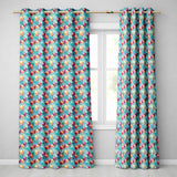 Vibrant Painted Balloon Cluster Seamless Pattern Festive Background Design  Readymade Eyelet Ring Top Thermal 100% Blackout Curtains