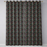 Dark Night Sky Balloon Celebration Seamless Pattern Elegant Party Theme Design  Readymade Eyelet Ring Top Thermal 100% Blackout Curtains
