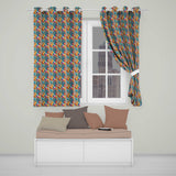 Abstract Painted Balloon Party Seamless Pattern Celebration Background Design  Readymade Eyelet Ring Top Thermal 100% Blackout Curtains