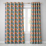 Abstract Painted Balloon Party Seamless Pattern Celebration Background Design  Readymade Eyelet Ring Top Thermal 100% Blackout Curtains