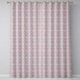 Soft Vintage Floral Lace Pattern in Beige and Lavender Tones Elegant Repeat  Readymade Eyelet Ring Top Thermal 100% Blackout Curtains