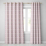Soft Vintage Floral Lace Pattern in Beige and Lavender Tones Elegant Repeat  Readymade Eyelet Ring Top Thermal 100% Blackout Curtains