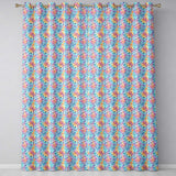 Vibrant Rainbow Floral Abstract Pattern with Bold Multicolour Petals  Readymade Eyelet Ring Top Thermal 100% Blackout Curtains