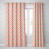 Soft Watercolour Floral Burst Pattern in Pastel Pink Yellow and Blue  Readymade Eyelet Ring Top Thermal 100% Blackout Curtains