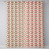 Small Potted Coral Flowers Repeating Pattern Minimal Botanical  Readymade Eyelet Ring Top Thermal 100% Blackout Curtains