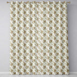 Vintage Neutral Rose Floral Garden Seamless Pattern  Readymade Eyelet Ring Top Thermal 100% Blackout Curtains