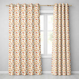 Autumn Mushroom Scatter Warm Earthy Seamless Pattern  Readymade Eyelet Ring Top Thermal 100% Blackout Curtains