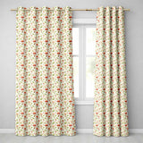 Wild Forest Mushroom Botanical Meadow Seamless Pattern  Readymade Eyelet Ring Top Thermal 100% Blackout Curtains