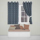 Abstract Ocean Bubble Texture Seamless Pattern  Readymade Eyelet Ring Top Thermal 100% Blackout Curtains