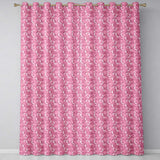 Soft Pink Abstract Leaf Petal Floral Seamless Pattern  Readymade Eyelet Ring Top Thermal 100% Blackout Curtains