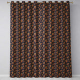 Ornate Night Sky Hot Air Balloons Vintage Seamless Pattern  Readymade Eyelet Ring Top Thermal 100% Blackout Curtains