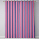 Wavy Purple and Pink Vertical Stripes Seamless Pattern  Readymade Eyelet Ring Top Thermal 100% Blackout Curtains