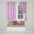 Soft Beige and Pink Wavy Stripes Seamless Pattern  Readymade Eyelet Ring Top Thermal 100% Blackout Curtains