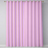 Soft Beige and Pink Wavy Stripes Seamless Pattern  Readymade Eyelet Ring Top Thermal 100% Blackout Curtains