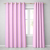 Soft Beige and Pink Wavy Stripes Seamless Pattern  Readymade Eyelet Ring Top Thermal 100% Blackout Curtains